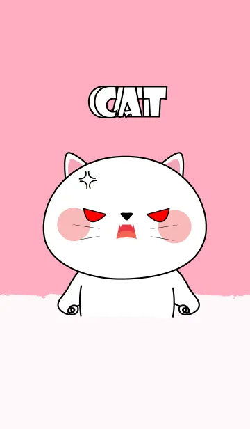 [LINE着せ替え] I Love Cute White Cat (jp)の画像1