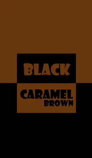 [LINE着せ替え] Black ＆ caramel brown Theme (jp)の画像1