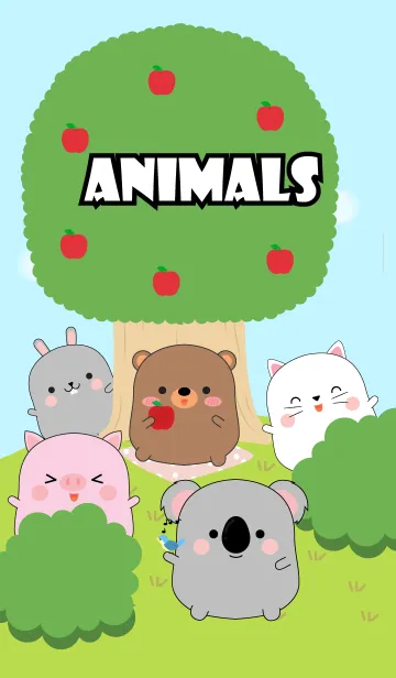 [LINE着せ替え] Cute Fat Animals (jp)の画像1