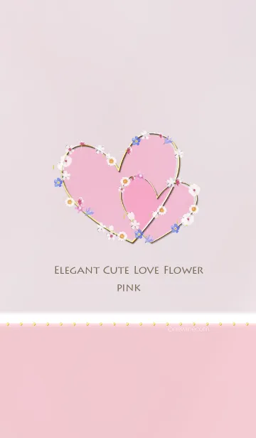 [LINE着せ替え] Elegant cute love flower pinkの画像1