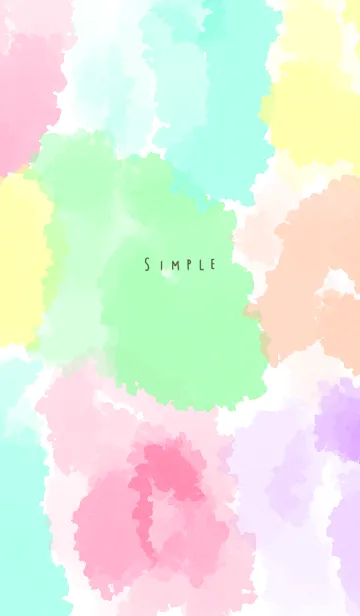 [LINE着せ替え] お洒落水彩シンプルの画像1