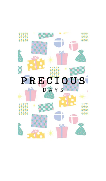 [LINE着せ替え] PRECIOUS DAYS whiteの画像1