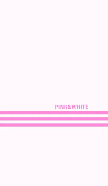 [LINE着せ替え] シンプル ピンクと白 No.8の画像1