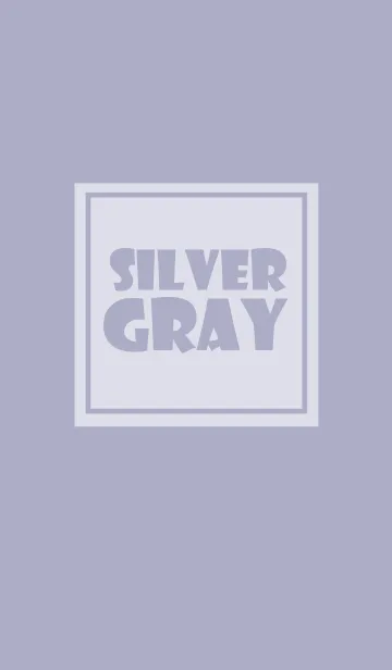 [LINE着せ替え] Simple Silver gray Theme v.3 (jp)の画像1