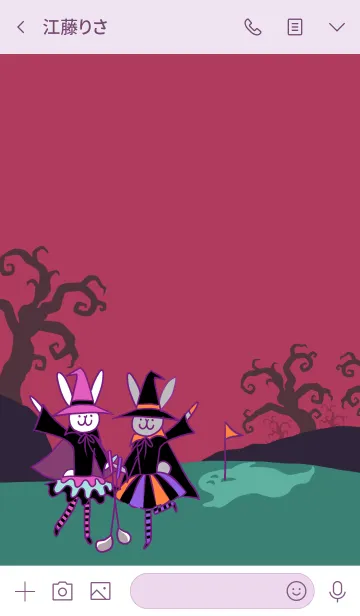 [LINE着せ替え] ゴルフ大好き！ ハロウィン2019の画像3