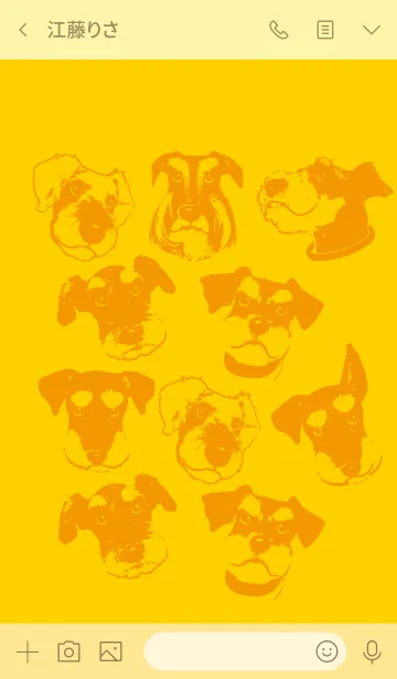 [LINE着せ替え] シュナウザー犬ロッキーと仲間たちリアルの画像3