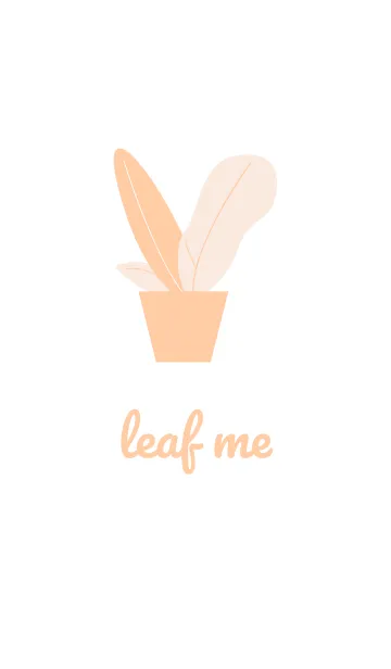 [LINE着せ替え] Leaf Me Color Beigeの画像1