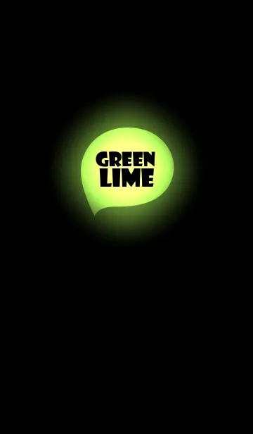 [LINE着せ替え] lime green in black v.1 (jp)の画像1