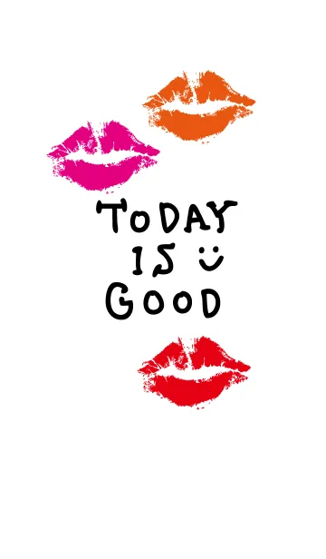 [LINE着せ替え] キスマーク-白スマイル-の画像1