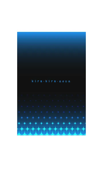 [LINE着せ替え] kira kira neon blueの画像1