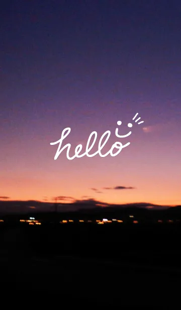 [LINE着せ替え] 夕影-スマイル23-の画像1