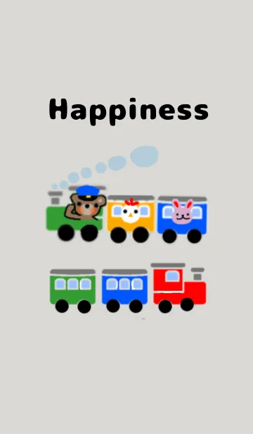 [LINE着せ替え] Happiness trainの画像1