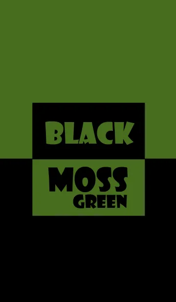 [LINE着せ替え] Black ＆ moss green Theme (jp)の画像1