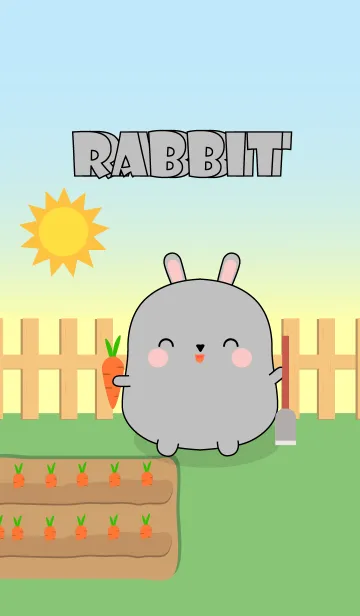 [LINE着せ替え] So Cute Fat Rabbit Theme (jp)の画像1