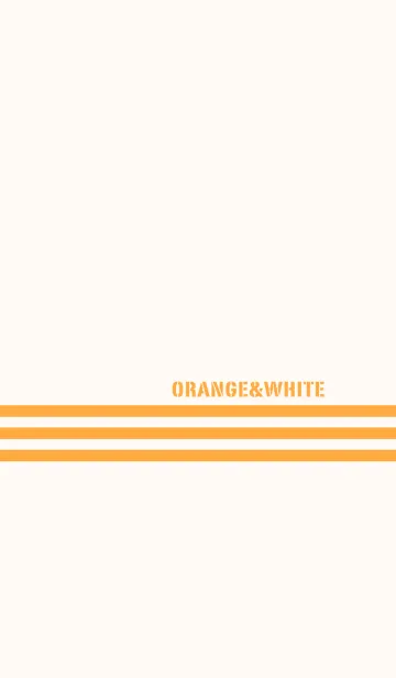 [LINE着せ替え] シンプル オレンジと白 No.8の画像1