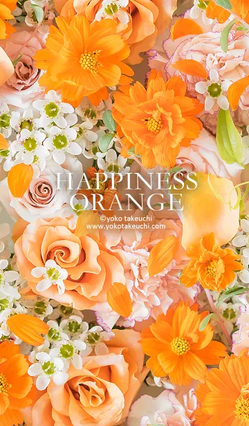 [LINE着せ替え] HAPPINESS ORANGE ～幸せのオレンジの花～の画像1