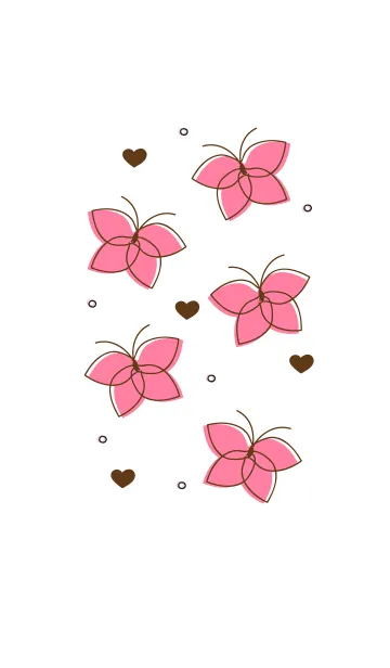 [LINE着せ替え] Cute butterflies 8 :)の画像1