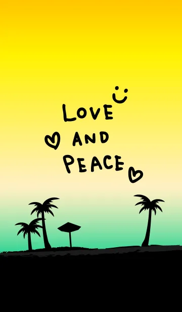 [LINE着せ替え] アロハ！黄-スマイル30-の画像1