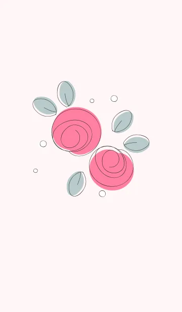 [LINE着せ替え] Cute rose theme 14の画像1