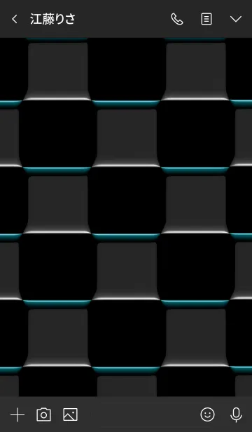 [LINE着せ替え] シンプル 黒と黒 ロゴ無し No.5の画像3