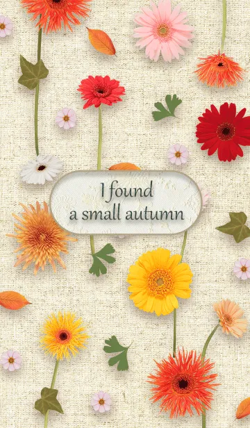 [LINE着せ替え] 小さな秋見つけた I found a small autumn.の画像1