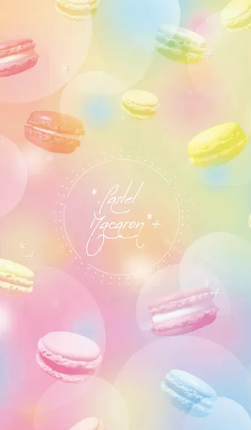 [LINE着せ替え] Pastel Macaron -fresh color-の画像1