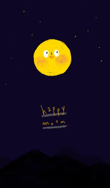[LINE着せ替え] Happy Moonの画像1