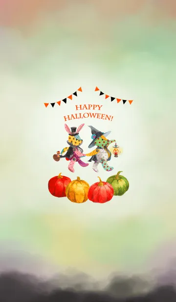 [LINE着せ替え] テディ＆ラビット【ハロウィン2019】の画像1