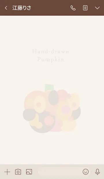[LINE着せ替え] Hand-drawn pumpkin @Halloween2019の画像3