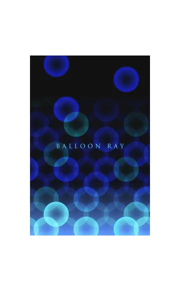 [LINE着せ替え] BALLOON RAY BLUEの画像1