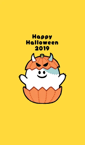 [LINE着せ替え] シンプルおばけ着せかえ＠Halloween2019の画像1