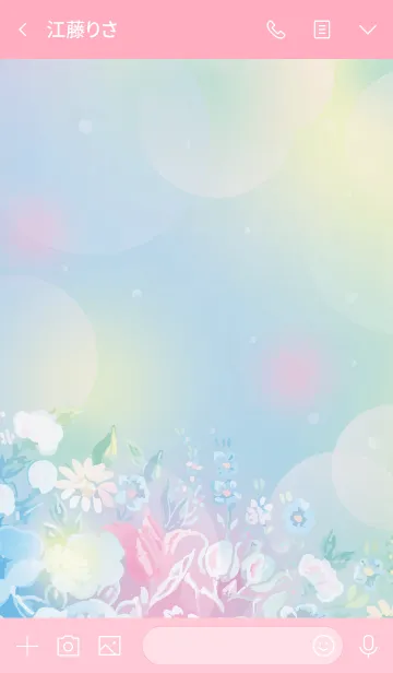 [LINE着せ替え] Pastel Flower Worldの画像3