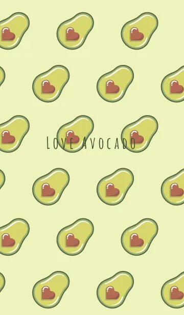 [LINE着せ替え] Love Avocado JPの画像1