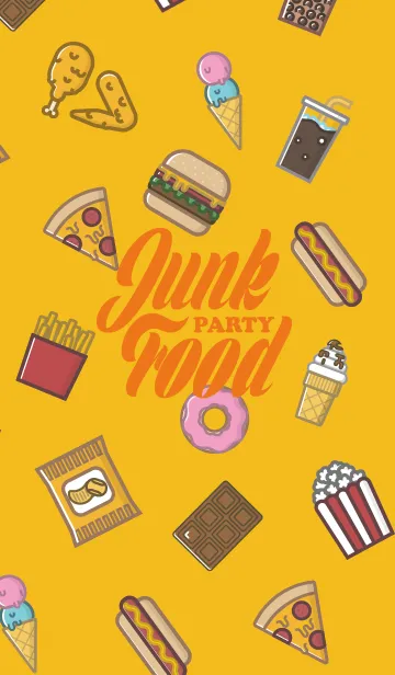 [LINE着せ替え] Junk Food Party JPの画像1