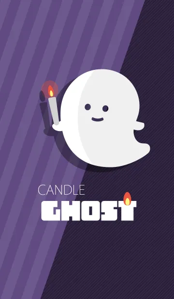[LINE着せ替え] Candle Ghost デザイン ハロウィン2019の画像1