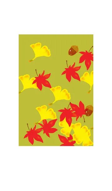 [LINE着せ替え] 秋の紅葉と銀杏の画像1