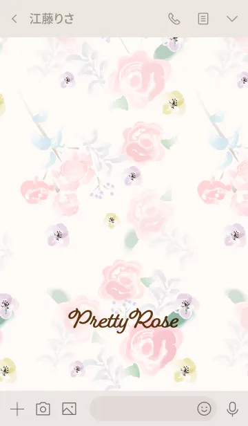 [LINE着せ替え] Pretty Rose -秘密の花園-の画像3