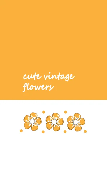 [LINE着せ替え] Cute vintage flower 23の画像1