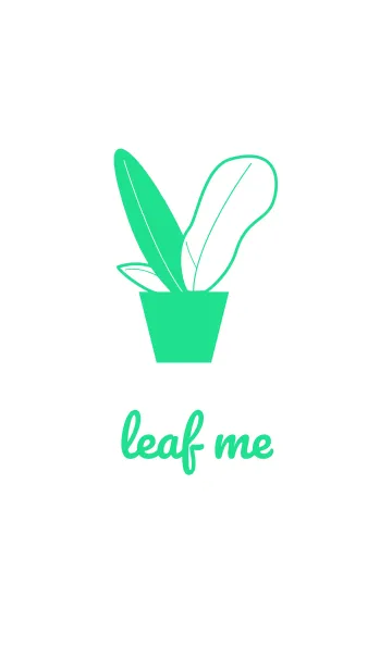 [LINE着せ替え] Leaf Me Color Greenの画像1