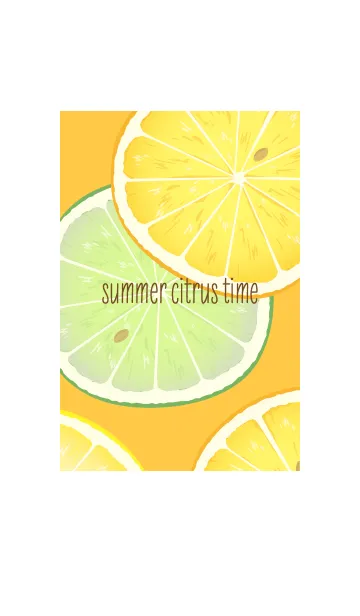 [LINE着せ替え] summer citrus time orange #freshの画像1