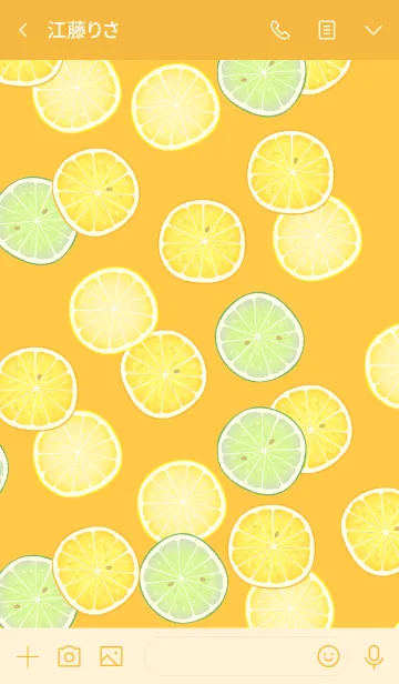[LINE着せ替え] summer citrus time orange #freshの画像3