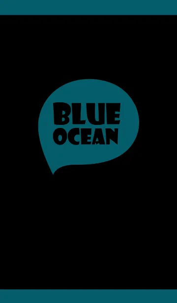 [LINE着せ替え] Black ＆ Ocean Blue (jp)の画像1