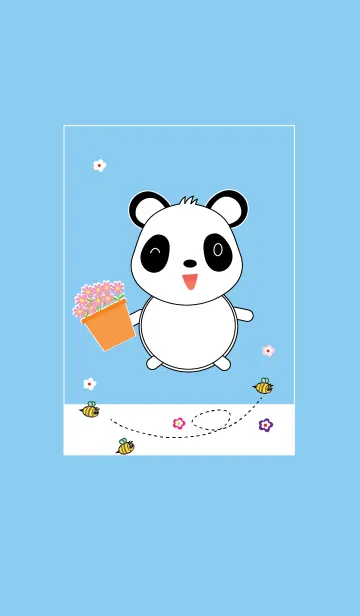 [LINE着せ替え] Cute panda theme v.12 (JP)の画像1