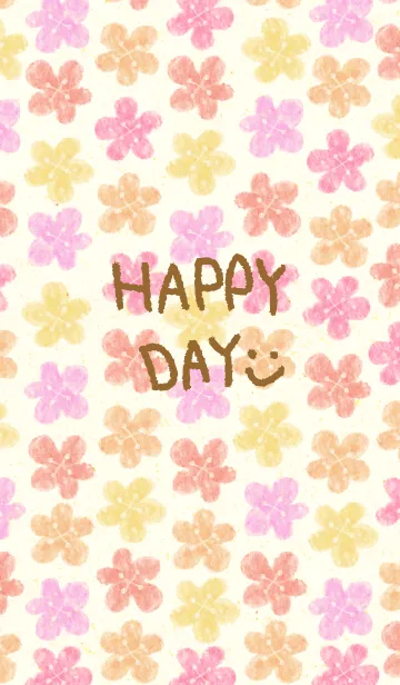 [LINE着せ替え] お花畑-スマイル13-の画像1