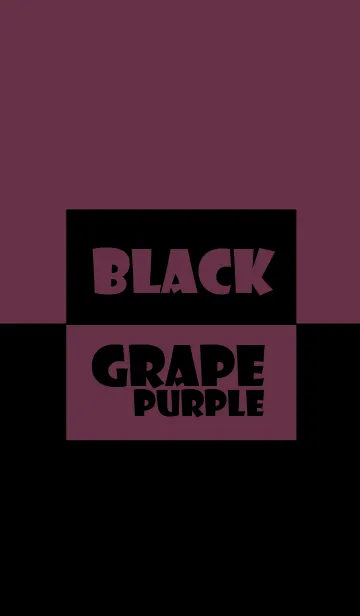 [LINE着せ替え] Black ＆ grape purple Theme (jp)の画像1