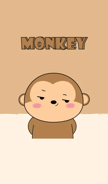[LINE着せ替え] Big Head monkey Theme V.2 (jp)の画像1