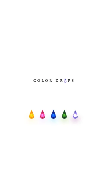 [LINE着せ替え] color drops whiteの画像1