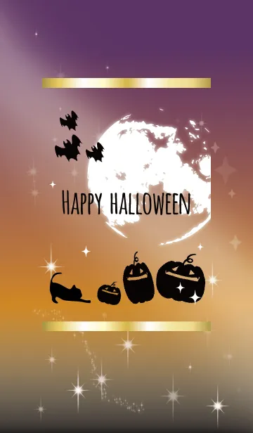 [LINE着せ替え] 黒と白 : Halloween2019の画像1