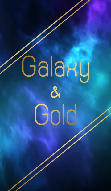 [LINE着せ替え] Galaxy ＆ Goldの画像1