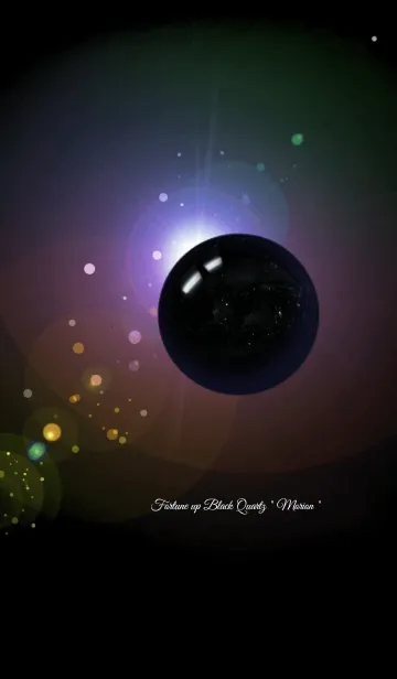 [LINE着せ替え] 運気アップ❤️幻の水晶～黒水晶モリオン～の画像1